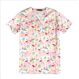 lab coat Medical Surgical Uniform Hospital Nurse Uniform V-Neck Print Beauty salon Dentist clinic pharmacy Pet veterinar Uniform