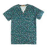 Cartoon Rabbit Print Surgical Medical Uniform Beauty Salon Hospital Nurse Uniform Dentist clinic pharmacy Pet veterinar lab coat