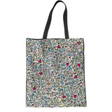 INSTANTARTS Woman Linen Shopping Tote Bags Cute Cartoon Nurse 3D Print Reusable Cloth Bags Casual Teen Girl Big Friendly Eco Bag